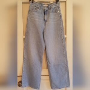 Levi's High Loose Classic Light Blue High Waisted Wide Leg Womens Jeans